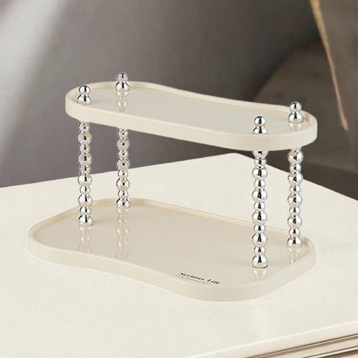 Water Cup Storage Rack Display Storage Shelf for Glass Cups Hotel, Apartment 2 Tiers