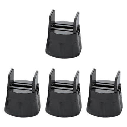 4 Pieces Furniture Risers Bed Lifters Bed Risers for Dining Room Shelf Couch Height 5cm Black