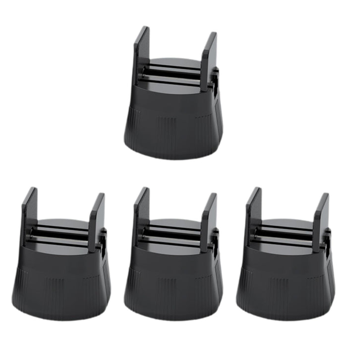 4 Pieces Furniture Risers Bed Lifters Bed Risers for Dining Room Shelf Couch Height 5cm Black