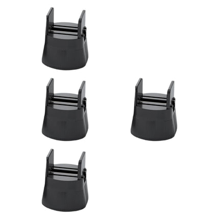 4 Pieces Furniture Risers Bed Lifters Bed Risers for Dining Room Shelf Couch Height 5cm Black