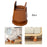 4 Pieces Furniture Risers Bed Lifters Bed Risers for Dining Room Shelf Couch Height 6cm to 8cm Brown