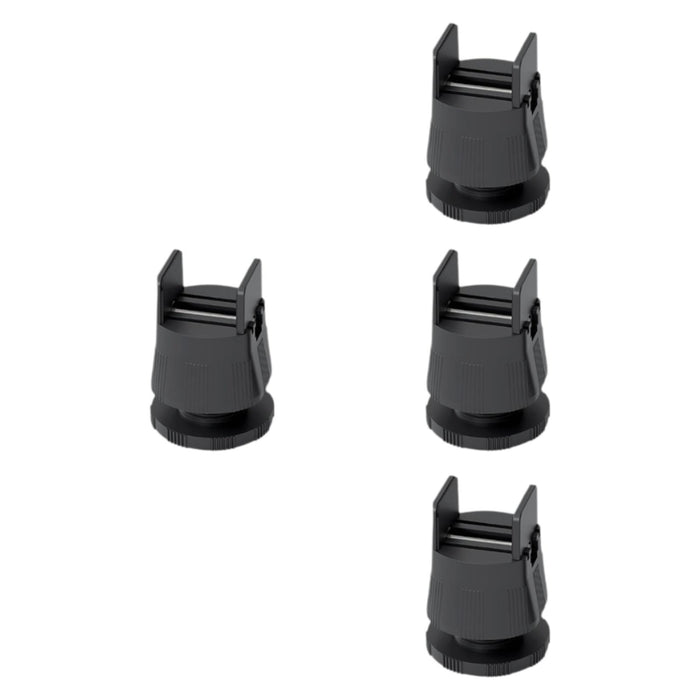 4 Pieces Furniture Risers Bed Lifters Bed Risers for Dining Room Shelf Couch Height 6cm to 8cm Black