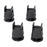 4 Pieces Furniture Risers Bed Lifters Bed Risers for Dining Room Shelf Couch Height 6cm to 8cm Black