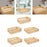 Wood Storage Basket Dresser Decorative Basket for Snacks Vegetables Books S