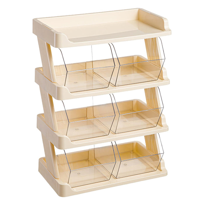 Tea Bags Organizer 4 Tiered Coffee Pod Holder for Office Apartment Countertop