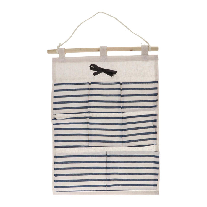 Wall Hanging Bag Modern over The Door Holder Case for Home Bathroom Wardrobe Blue with 8 Pockets