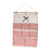 Wall Hanging Bag Modern over The Door Holder Case for Home Bathroom Wardrobe Red with 8 Pockets