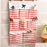 Wall Hanging Bag Modern over The Door Holder Case for Home Bathroom Wardrobe Red with 8 Pockets