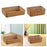 Woven Storage Basket Decorative Simple Bread Basket for Books Cosmetics Toys 35cmx24cmx8cm