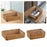 Woven Storage Basket Decorative Simple Bread Basket for Books Cosmetics Toys 35cmx24cmx8cm