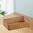 Woven Storage Basket Decorative Simple Bread Basket for Books Cosmetics Toys 35cmx24cmx8cm