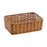 Woven Storage Basket Decorative Simple Bread Basket for Books Cosmetics Toys 24cmx16cmx8cm