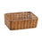 Woven Storage Basket Decorative Simple Bread Basket for Books Cosmetics Toys 24cmx16cmx8cm