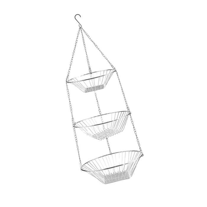 3 Tier Fruit Hanging Basket Removable for Bathroom Kitchen Cleaning Supplies