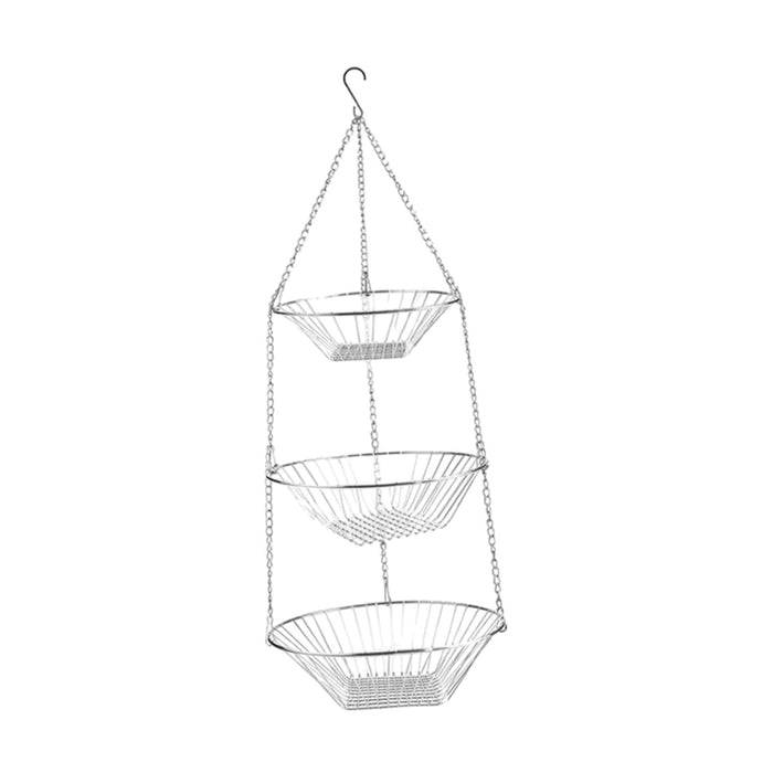 3 Tier Fruit Hanging Basket Removable for Bathroom Kitchen Cleaning Supplies