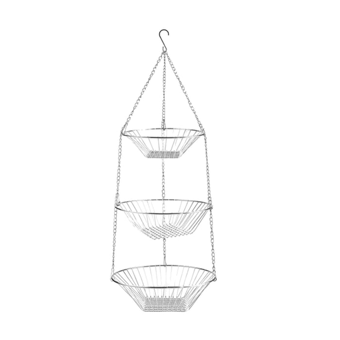 3 Tier Fruit Hanging Basket Removable for Bathroom Kitchen Cleaning Supplies