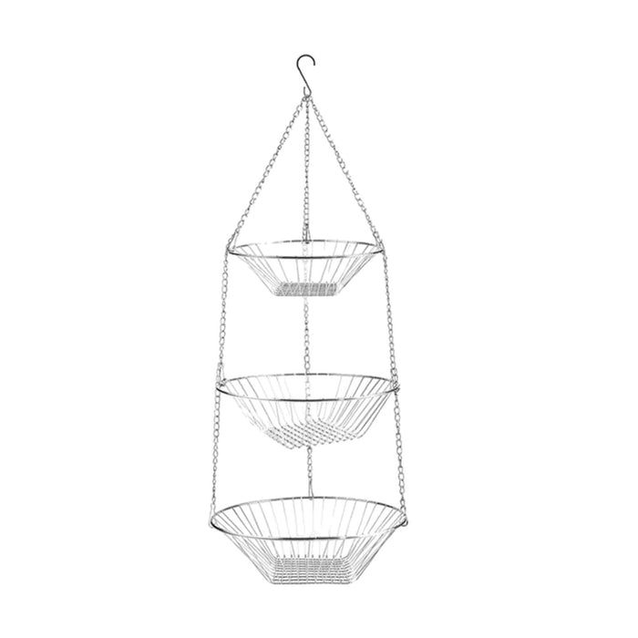 3 Tier Fruit Hanging Basket Removable for Bathroom Kitchen Cleaning Supplies