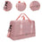 Gym Bag Luggage Bag with Shoe Compartment Tote Bag Handbag Travel Duffel Bag Pink