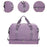 Gym Bag Luggage Bag with Shoe Compartment Tote Bag Handbag Travel Duffel Bag Light Violet