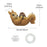 Squirrel Tape Dispenser Cute Portable Desk Accessory for Desktop Office Home