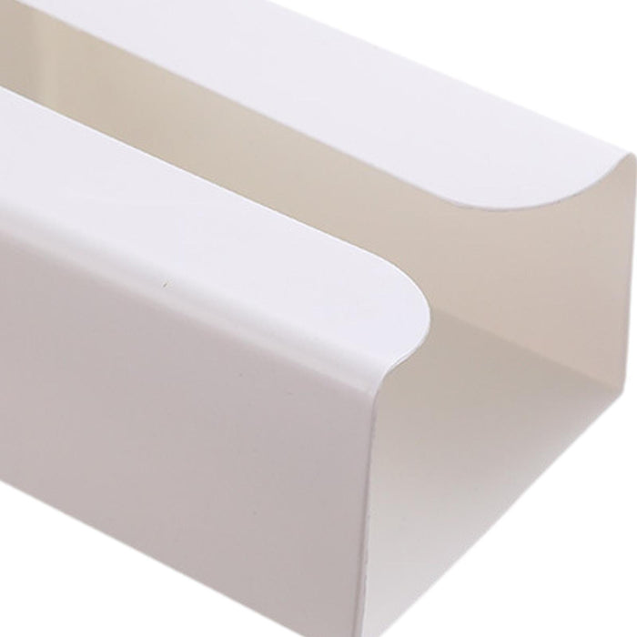 Tissue Box Cover Wall Mounted Modern Tissue Case for NightStand Hotel Toilet Large White