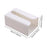 Tissue Box Cover Wall Mounted Modern Tissue Case for NightStand Hotel Toilet Large White