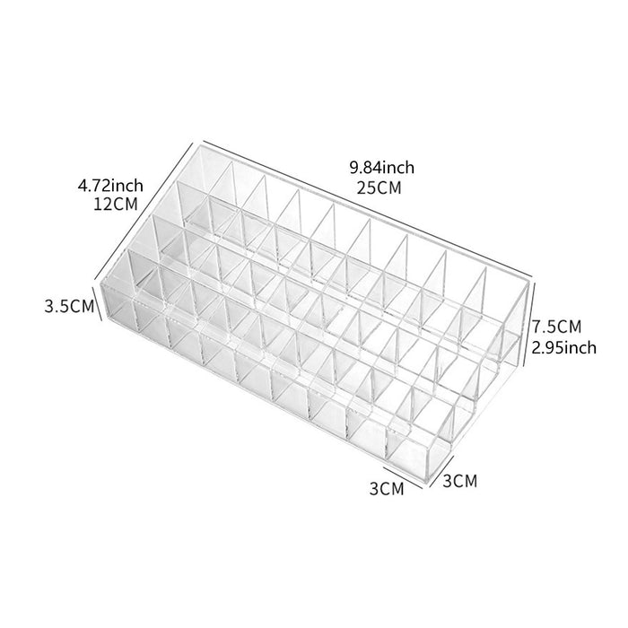 Lipstick Organizer Clear Lipstick Holder Case for Perfume Sample Lip Glosses 36 Slot