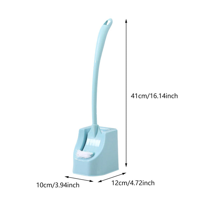 Toilet Brush and Holder Toilet Scrubber Cleaning Brush Bathroom Brush Blue