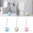 Toilet Brush and Holder Toilet Scrubber Cleaning Brush Bathroom Brush Blue