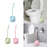 Toilet Brush and Holder Toilet Scrubber Cleaning Brush Bathroom Brush Blue