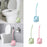 Toilet Brush and Holder Toilet Scrubber Cleaning Brush Bathroom Brush Blue