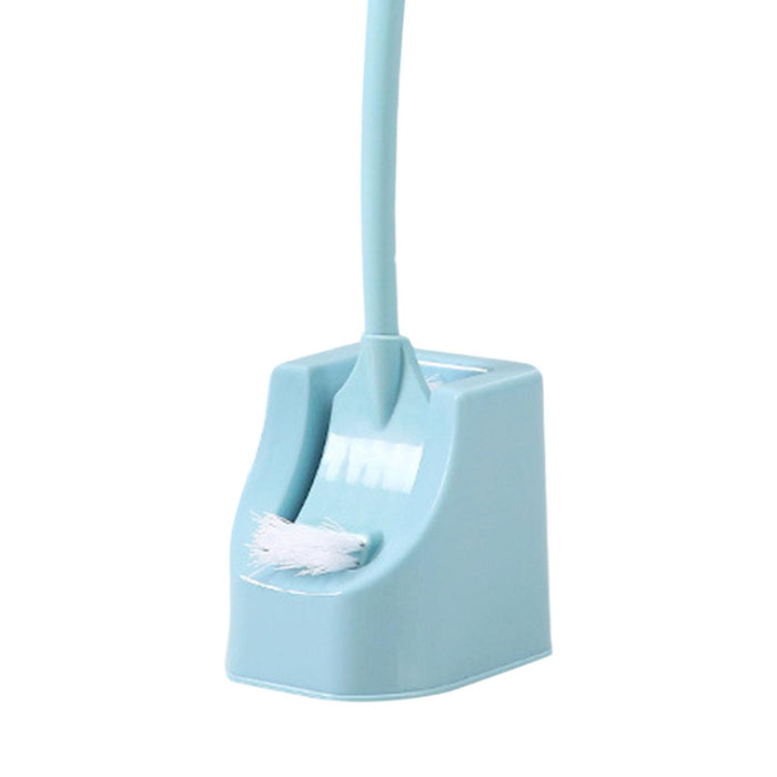 Toilet Brush and Holder Toilet Scrubber Cleaning Brush Bathroom Brush Blue