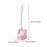 Toilet Brush and Holder Toilet Scrubber Cleaning Brush Bathroom Brush Pink