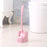 Toilet Brush and Holder Toilet Scrubber Cleaning Brush Bathroom Brush Pink