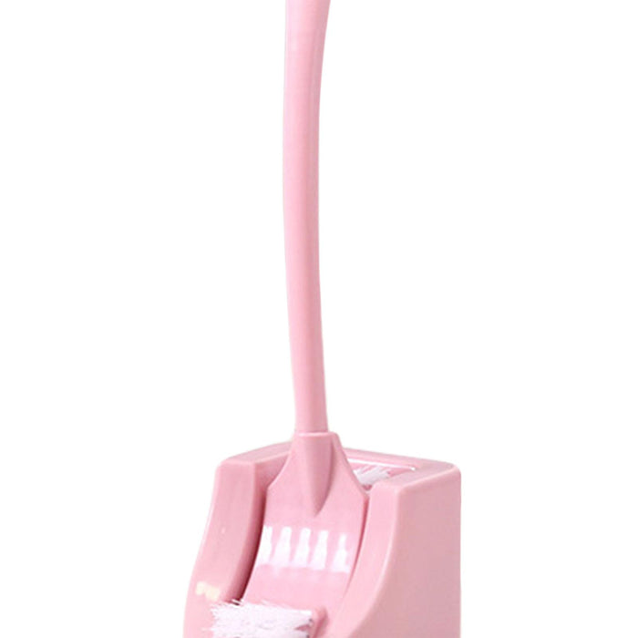 Toilet Brush and Holder Toilet Scrubber Cleaning Brush Bathroom Brush Pink