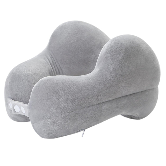 Travel Pillow Ultralight Adults Head Neck Support for Airplane Sleeping Train Grey