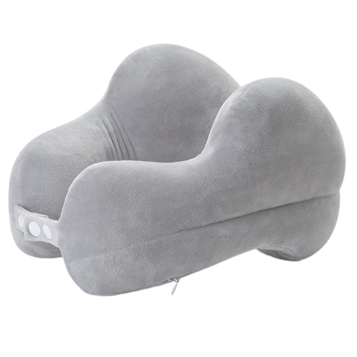 Travel Pillow Ultralight Adults Head Neck Support for Airplane Sleeping Train Grey