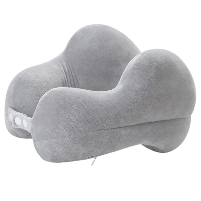 Travel Pillow Ultralight Adults Head Neck Support for Airplane Sleeping Train Grey