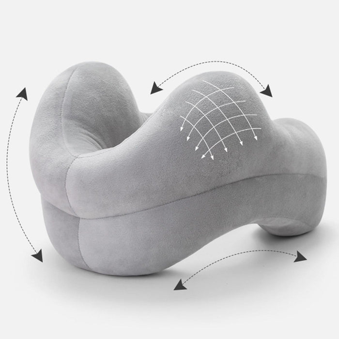 Travel Pillow Ultralight Adults Head Neck Support for Airplane Sleeping Train Grey