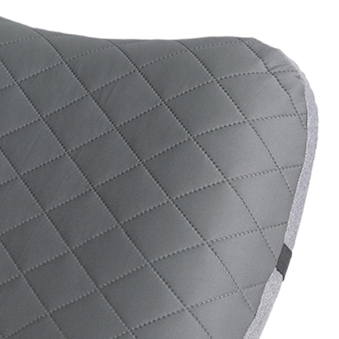 Inflatable Camping Pillow Portable for Traveling Airplane Backpacking Dark Gray