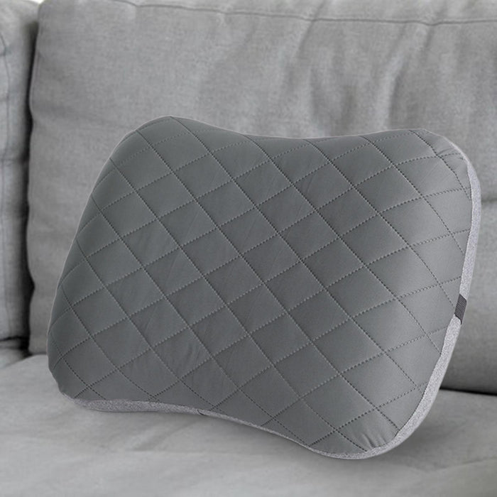 Inflatable Camping Pillow Portable for Traveling Airplane Backpacking Dark Gray