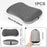 Inflatable Camping Pillow Portable for Traveling Airplane Backpacking Dark Gray