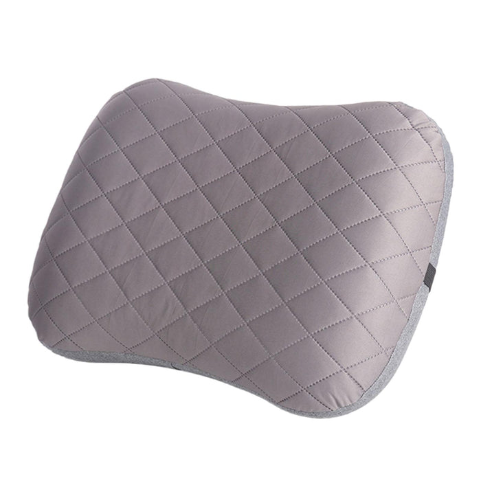 Inflatable Camping Pillow Portable for Traveling Airplane Backpacking Light Gray