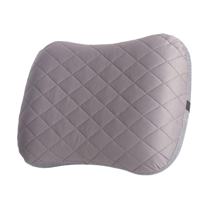 Inflatable Camping Pillow Portable for Traveling Airplane Backpacking Light Gray