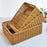 Sundries Storage Basket Imitation Rattan Basket for Table Kitchen Countertop 36cmx26cmx12cm