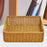 Sundries Storage Basket Imitation Rattan Basket for Table Kitchen Countertop 36cmx26cmx12cm