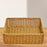 Sundries Storage Basket Imitation Rattan Basket for Table Kitchen Countertop 36cmx26cmx12cm