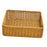 Sundries Storage Basket Imitation Rattan Basket for Table Kitchen Countertop 33cmx23cmx11cm