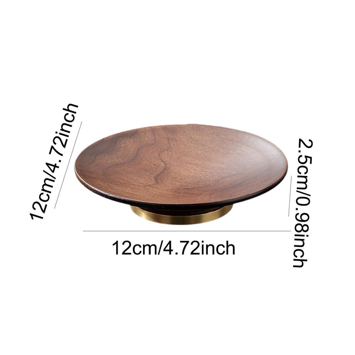 Round Serving Tray Pallet Desk Organizer Multipurpose Countertop Pastry Tray S