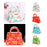 10Pcs Party Favor Boxes Holiday Christmas Gift Bags for Candy Cupcake Bakery White